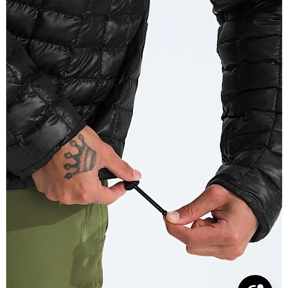 The North Face Dark Gray ThermoBall Puffer Jacket Mens Small NWOT